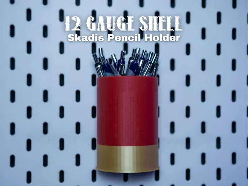 12 Gauge Shell IKEA Skadis Pencil Holder