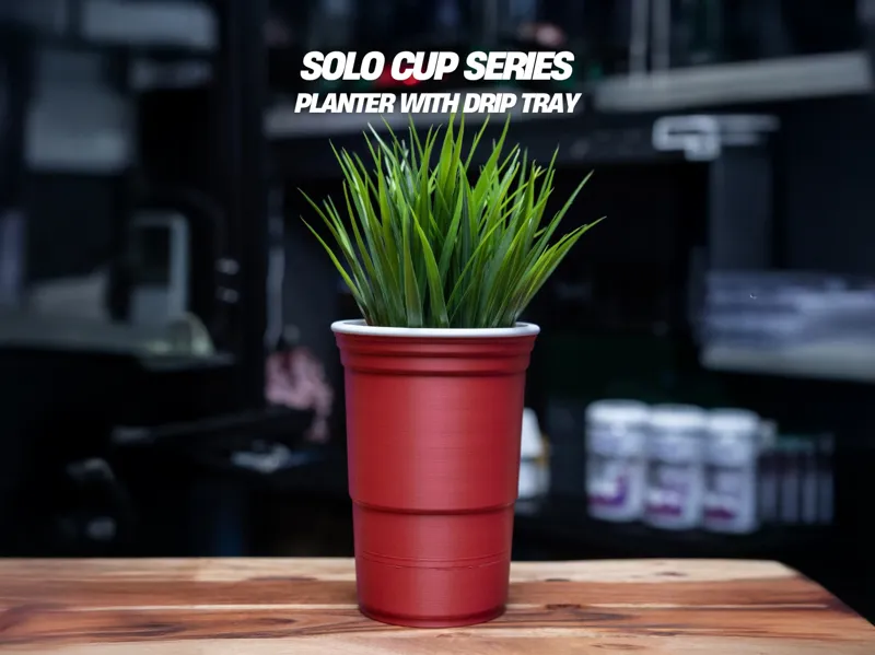 Solo Cup Series Planter with Drip Tray