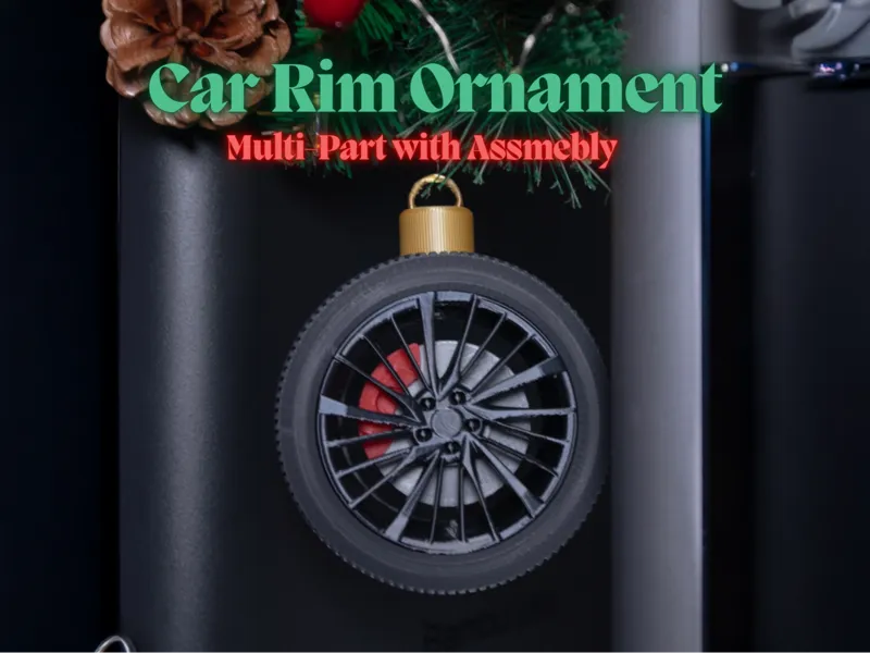 Car Rim Ornament (Multi-part)